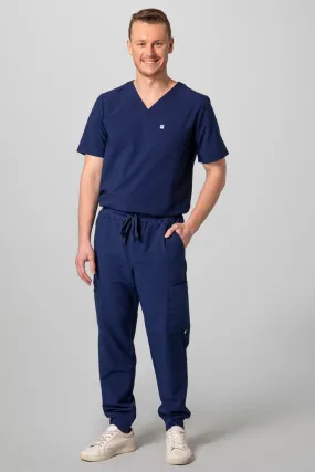 Men's 2-Pocket V-Neck Scrub Top