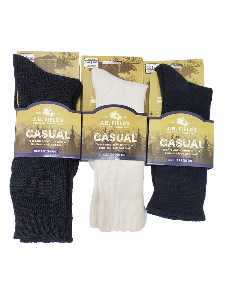 3 PAIR - Best of J.B. Field's Casual Socks (Assorted)