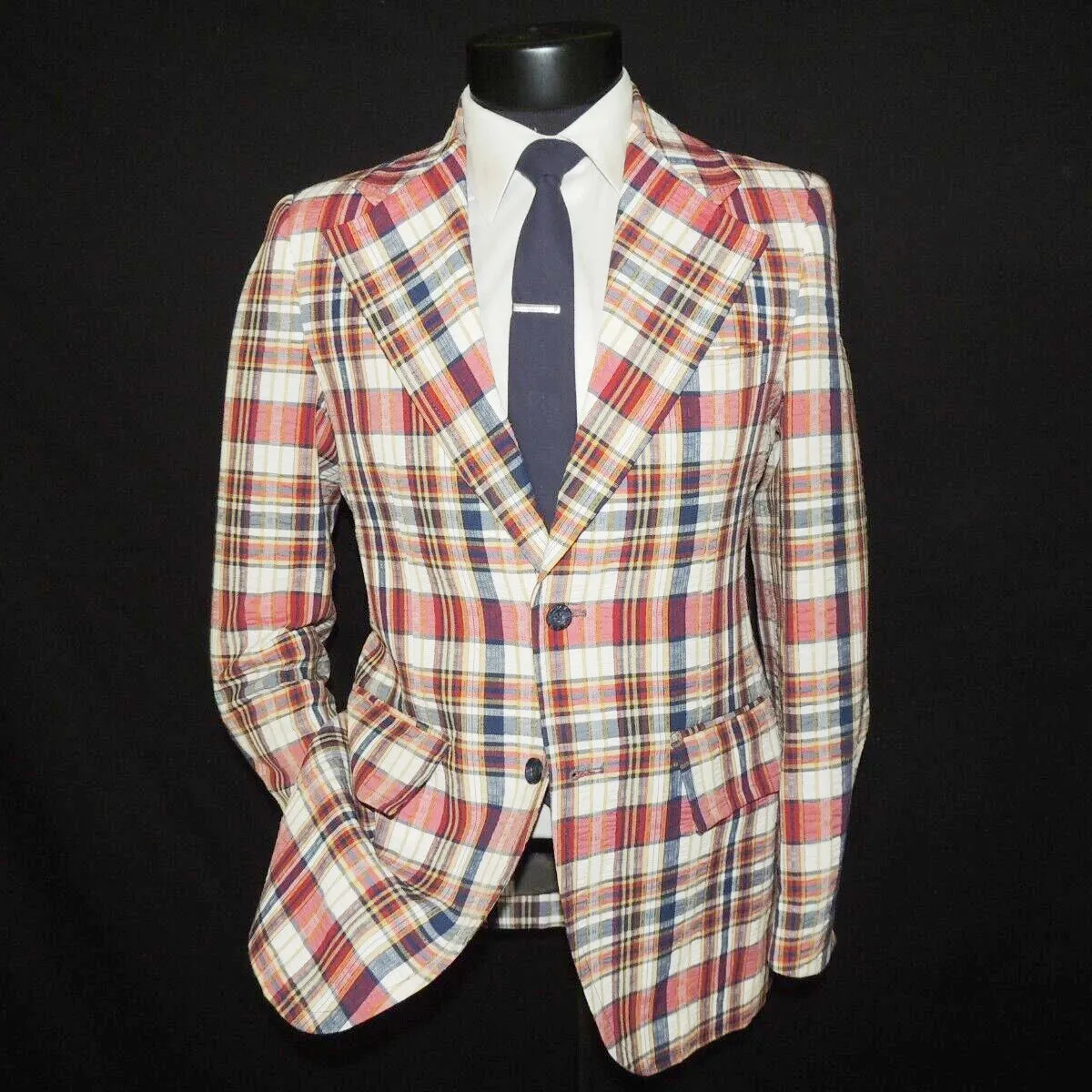 Aidase Plaid Men Wedding Coat Notched Lapel Tuxedos Slim Fit Groom Wear Business Office Blazer Only One Jacket