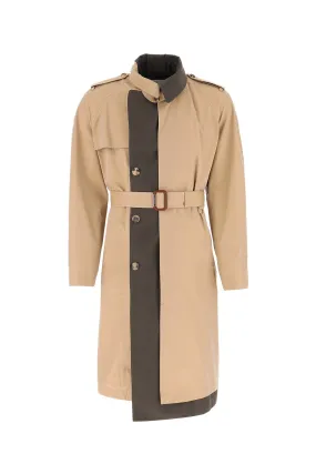 Alexander McQueen Belted Panelled Trench Coat