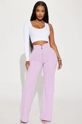 All Zipped Up Dress Pant - Lavender