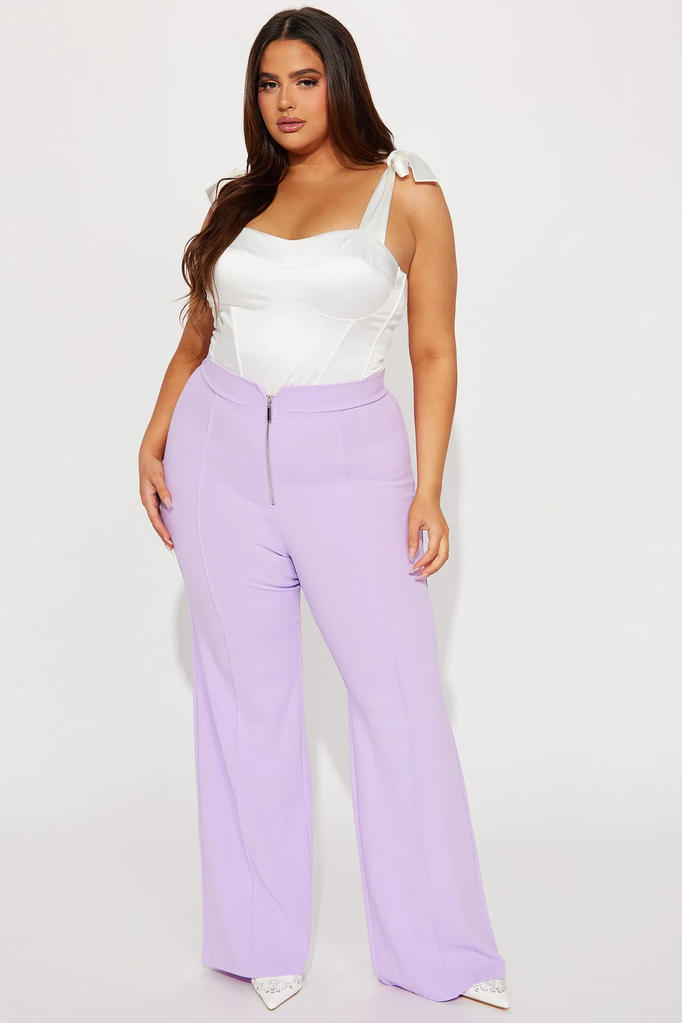 All Zipped Up Dress Pant - Lavender