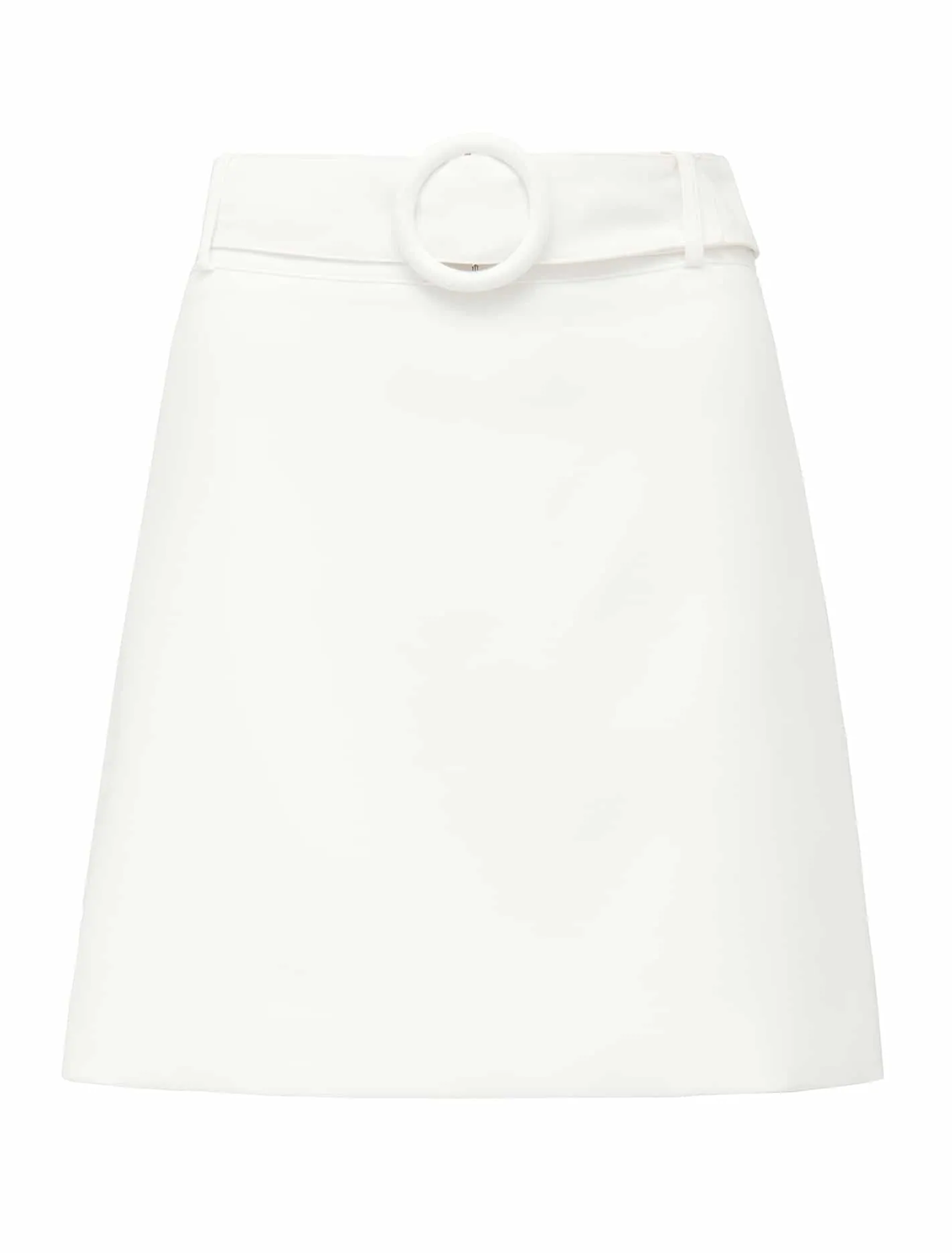 Anabelle Belted Crepe Mini Skirt