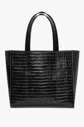 Anine Bing - Croco Tote in Black