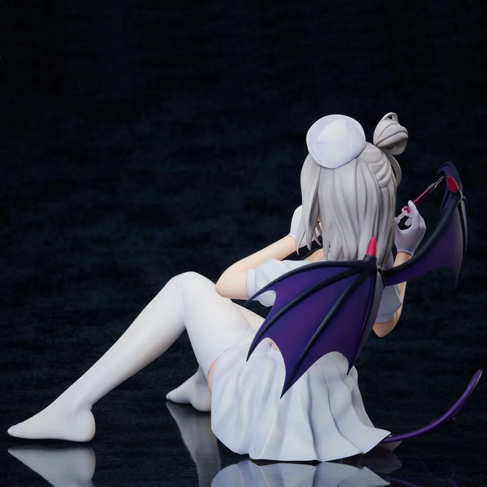 azur lane pvc statue 1/4 manchester: midnight devil in white 18 cm  statues  anime  statue