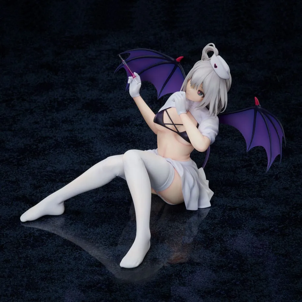 azur lane pvc statue 1/4 manchester: midnight devil in white 18 cm  statues  anime  statue