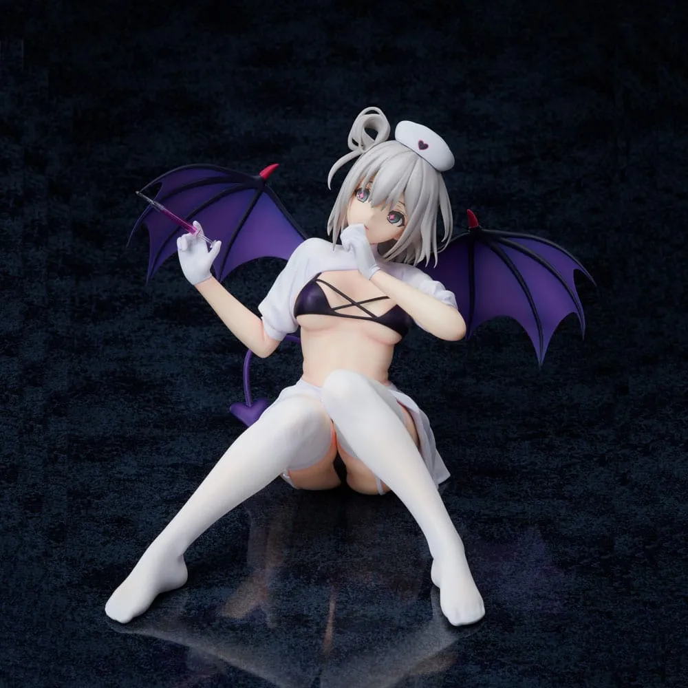 azur lane pvc statue 1/4 manchester: midnight devil in white 18 cm  statues  anime  statue