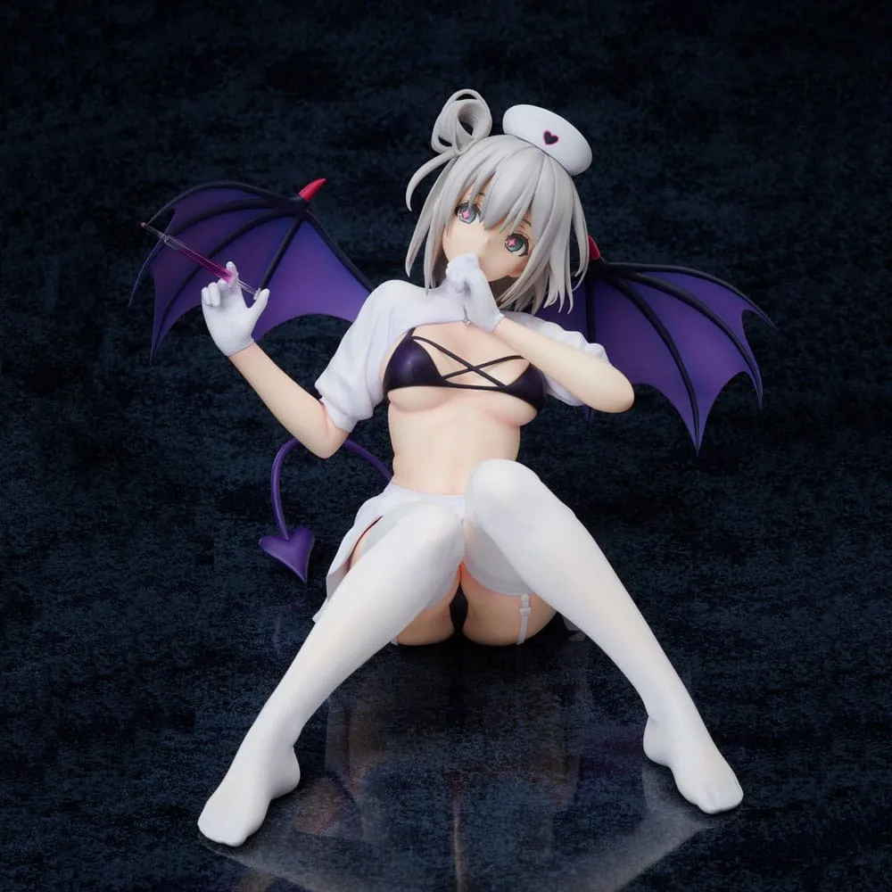 azur lane pvc statue 1/4 manchester: midnight devil in white 18 cm  statues  anime  statue