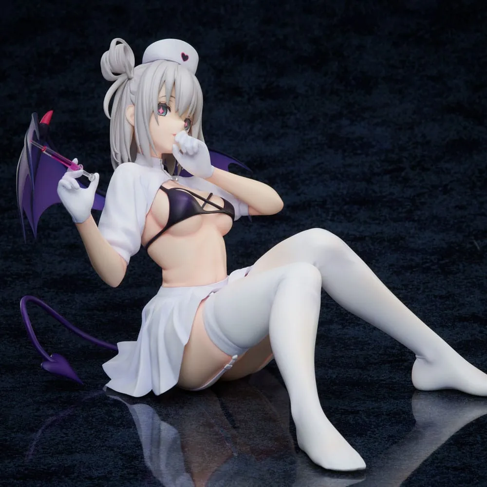 azur lane pvc statue 1/4 manchester: midnight devil in white 18 cm  statues  anime  statue