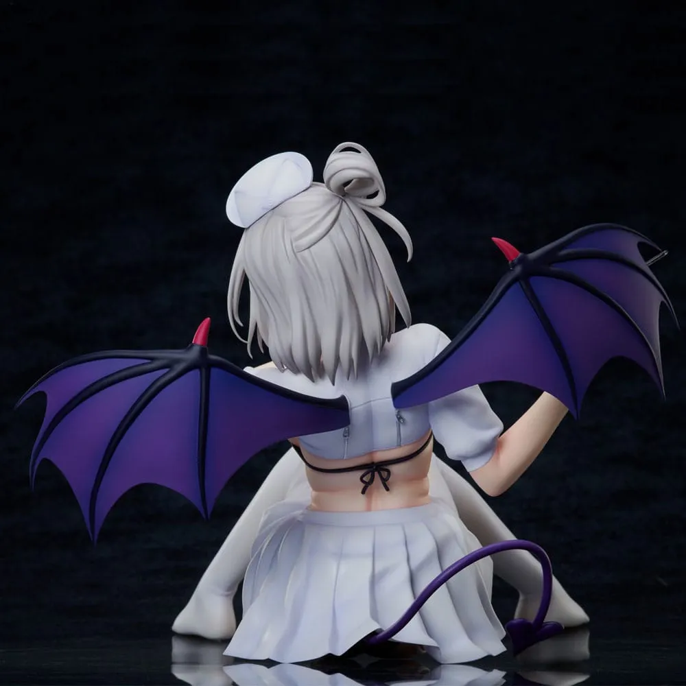 azur lane pvc statue 1/4 manchester: midnight devil in white 18 cm  statues  anime  statue