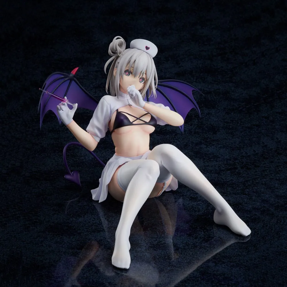 azur lane pvc statue 1/4 manchester: midnight devil in white 18 cm  statues  anime  statue