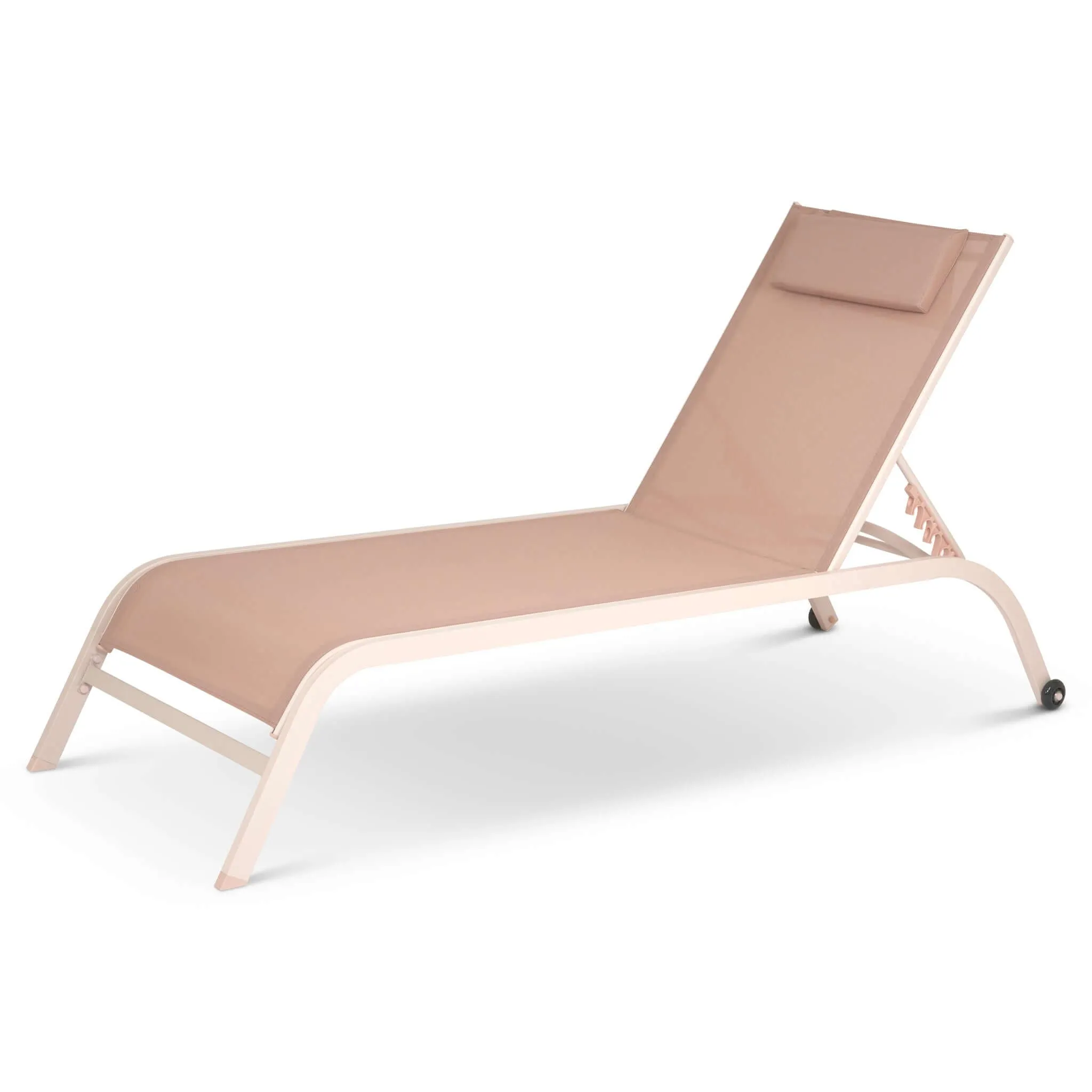 Bali Metal Sun Lounger Rose Gold Set of 2