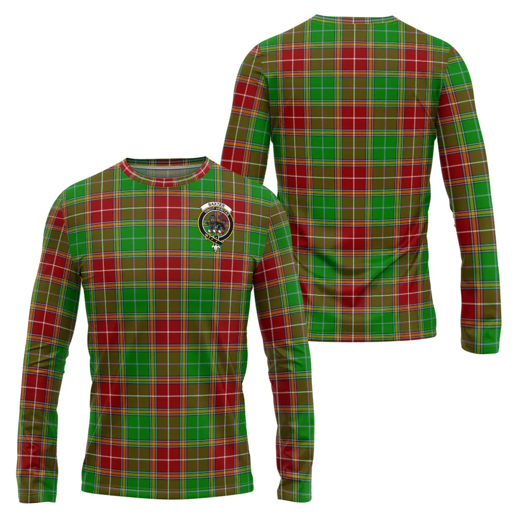 Baxter Modern Tartan Long Sleeve T-Shirt with Family Crest