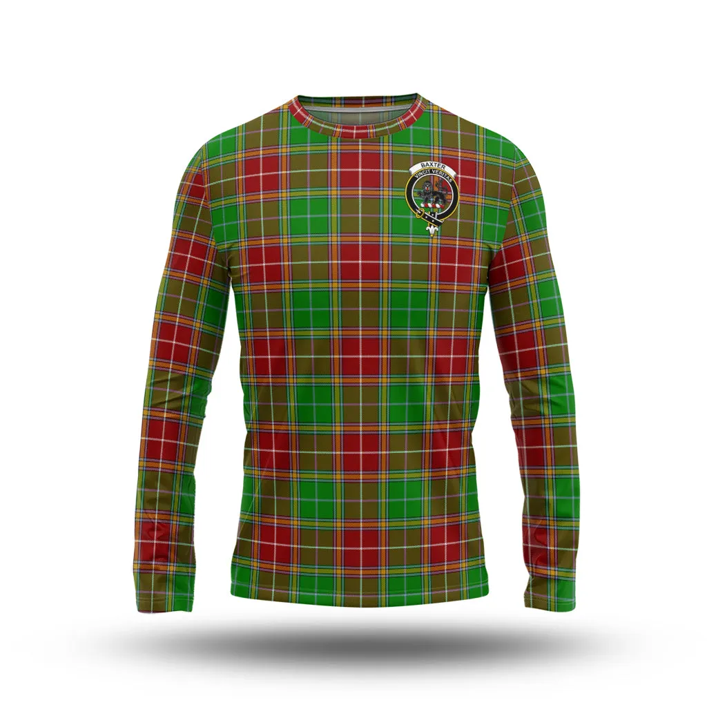 Baxter Modern Tartan Long Sleeve T-Shirt with Family Crest