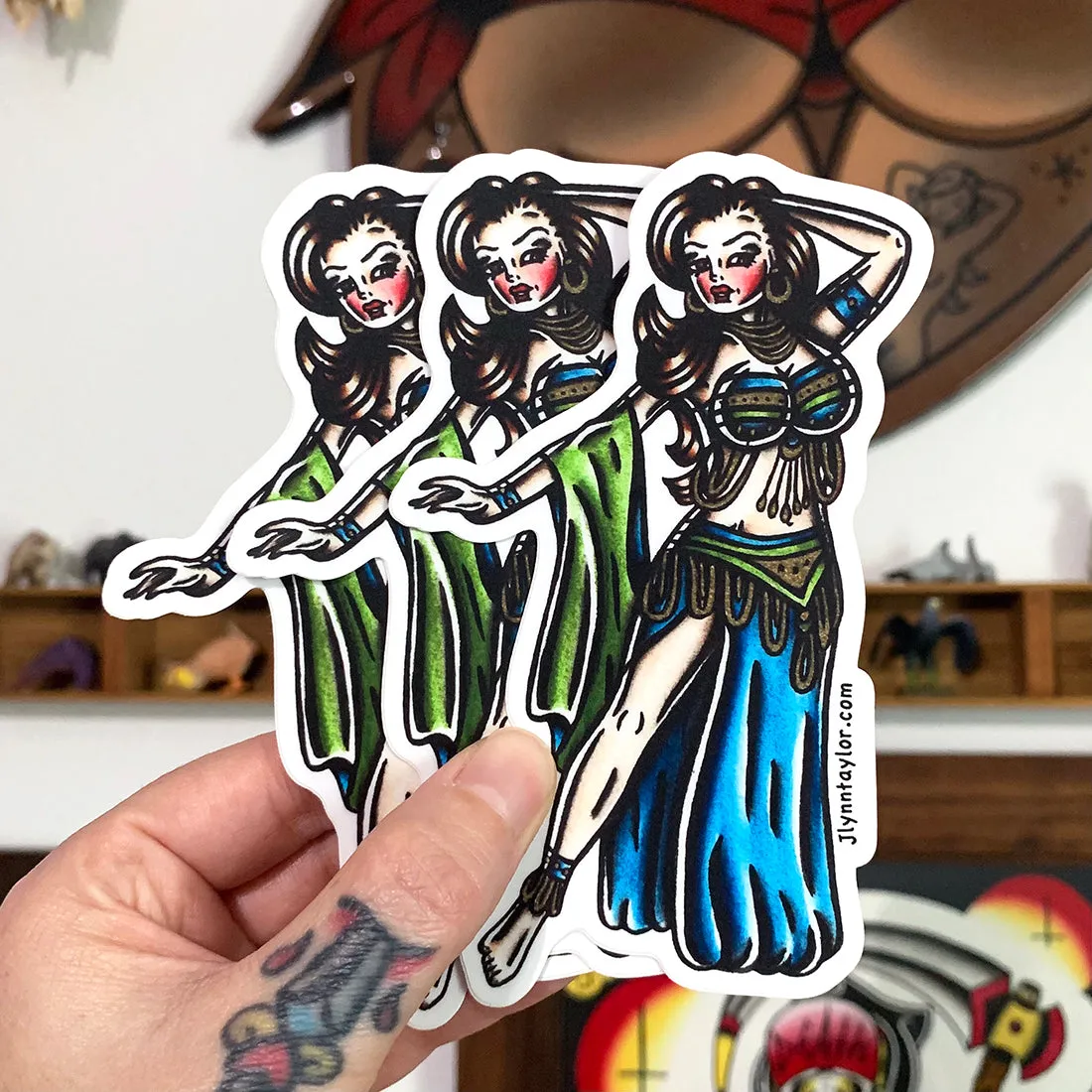 Belly Dancer (Brunette)  Sticker