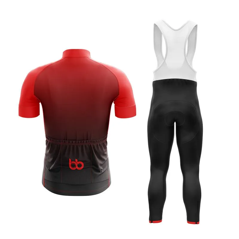 Black to Red Club Cycling Kit