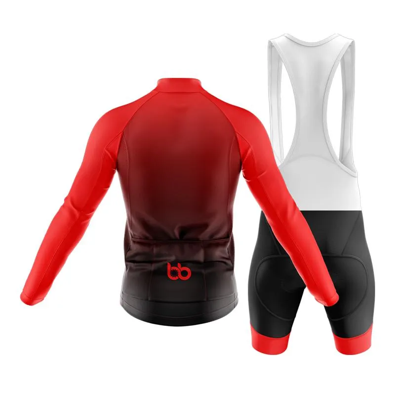 Black to Red Club Cycling Kit