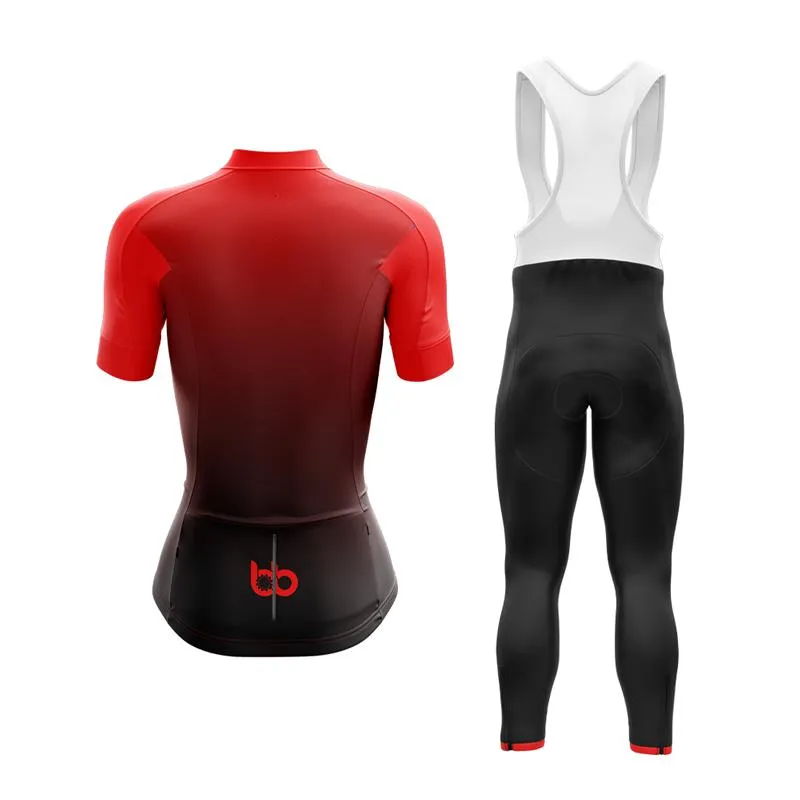 Black to Red Club Cycling Kit