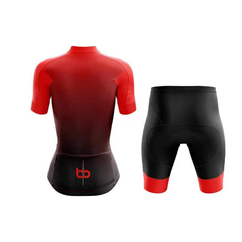 Black to Red Club Cycling Kit