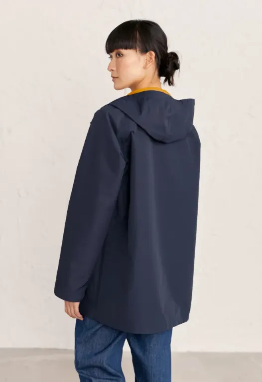 Blauwe of gele regenjas | Seasalt Cornwall the reversible raincoat sunglow