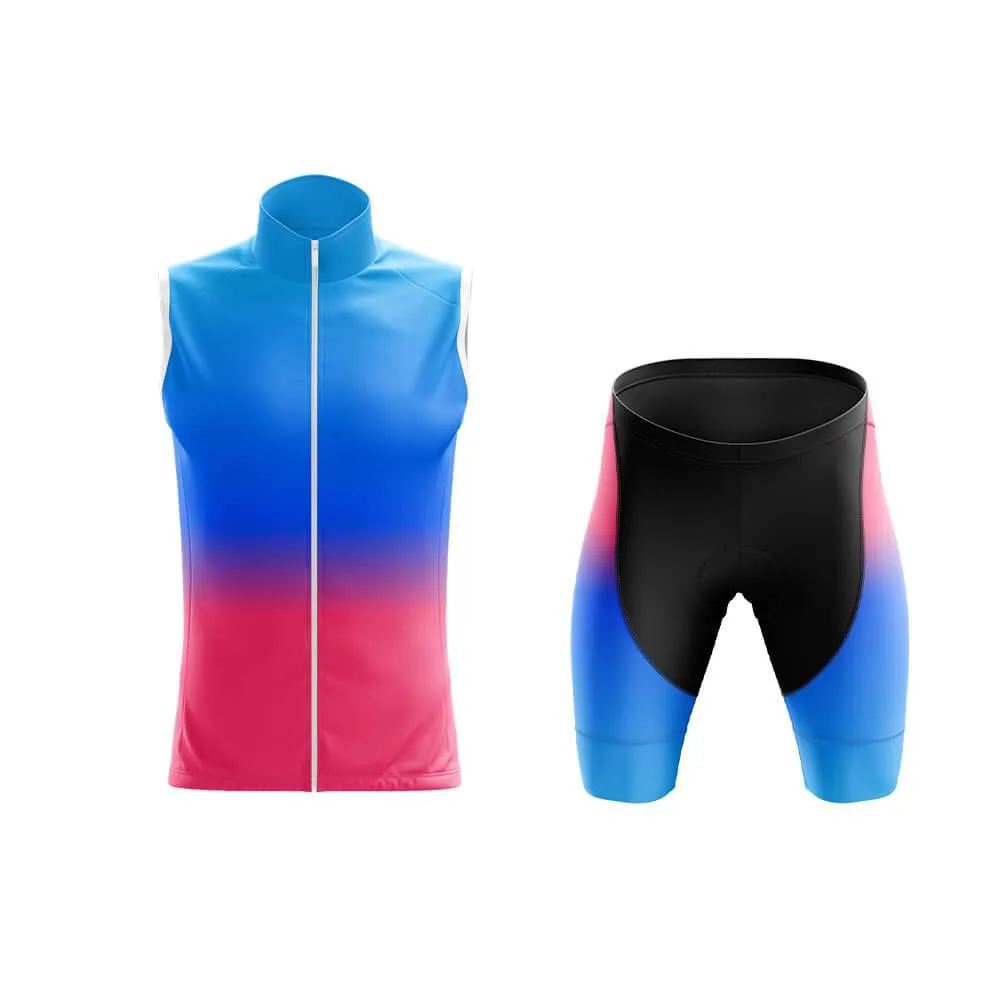 Blue-Pink Gradient Club Cycling Kit