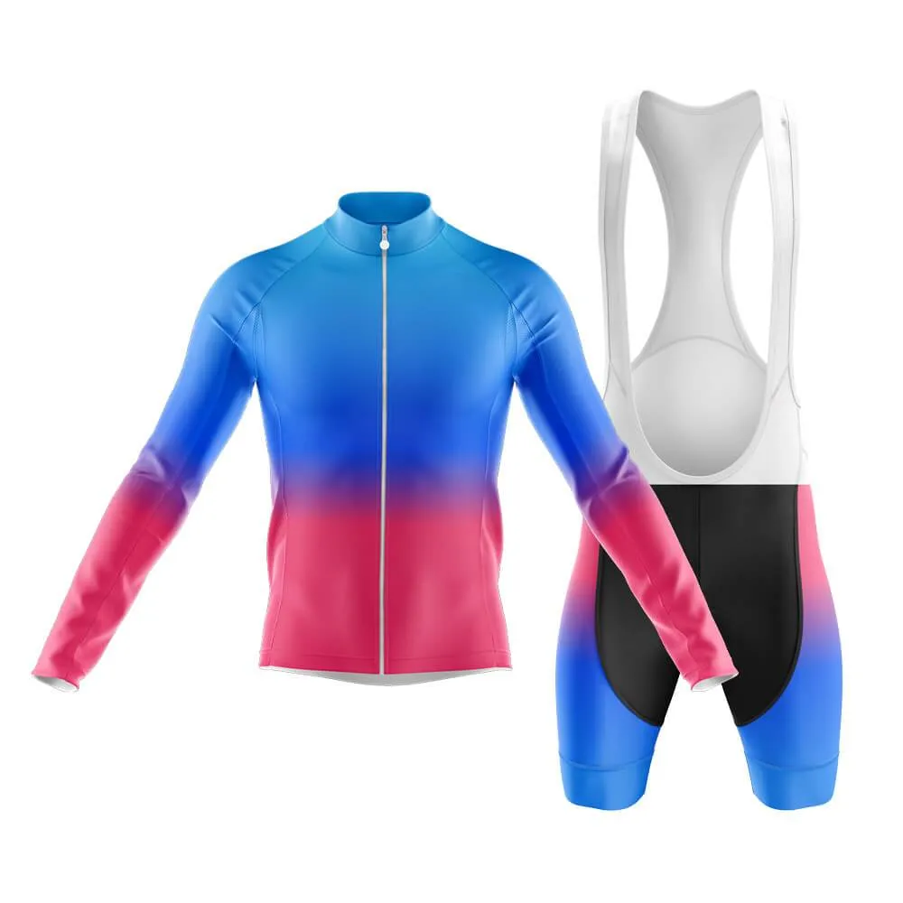 Blue-Pink Gradient Club Cycling Kit