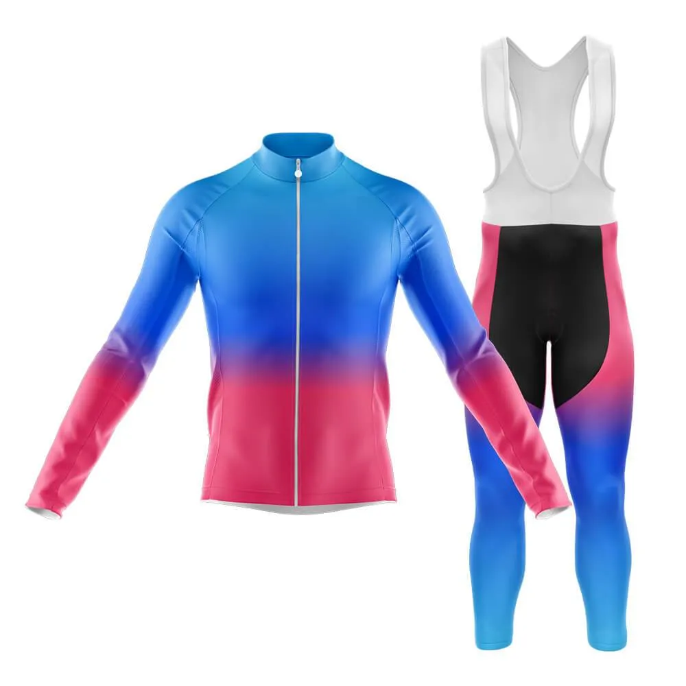 Blue-Pink Gradient Club Cycling Kit