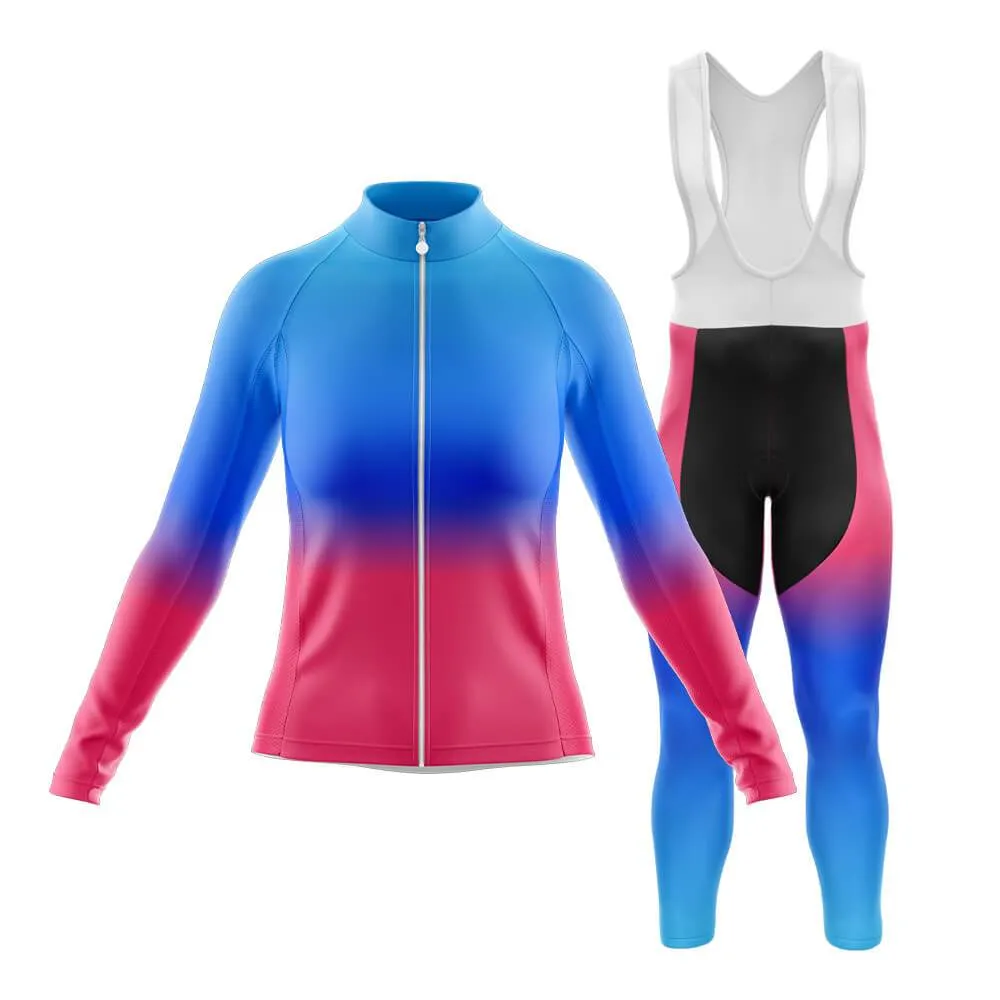 Blue-Pink Gradient Club Cycling Kit