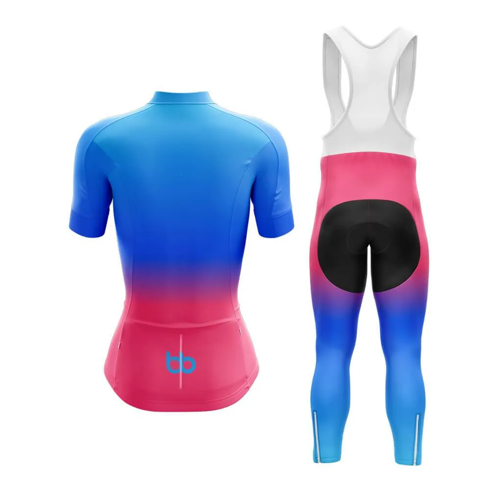 Blue-Pink Gradient Club Cycling Kit