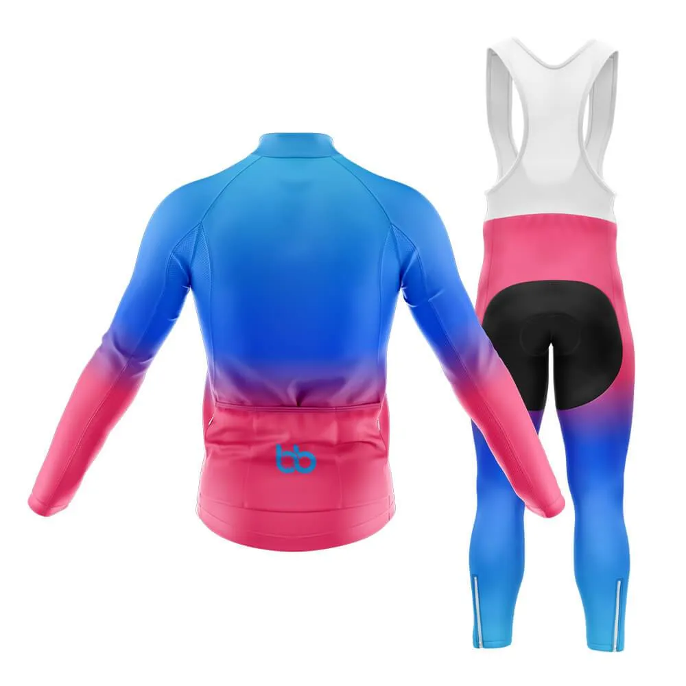 Blue-Pink Gradient Club Cycling Kit