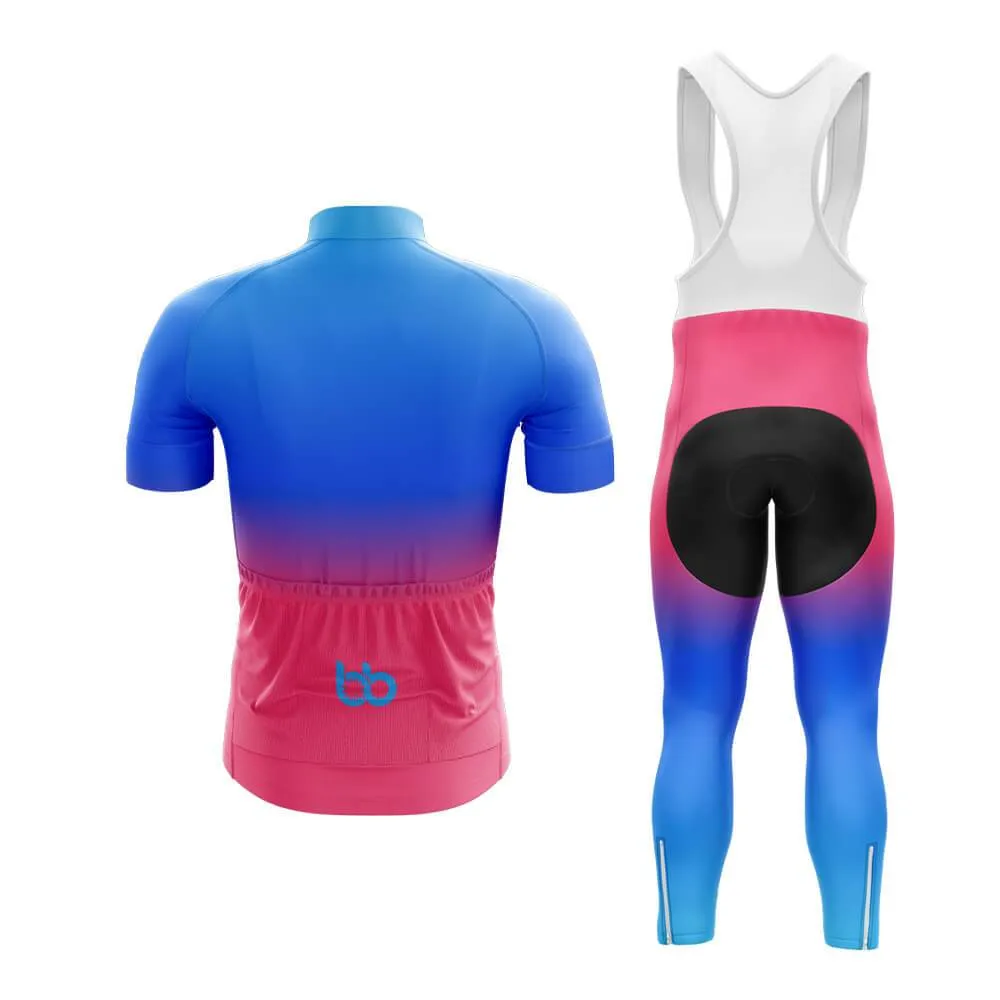 Blue-Pink Gradient Club Cycling Kit