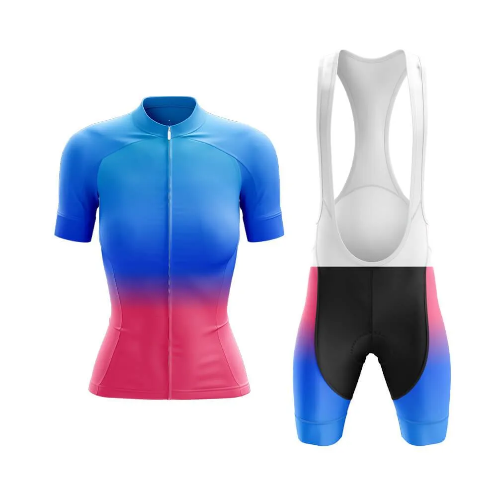 Blue-Pink Gradient Club Cycling Kit