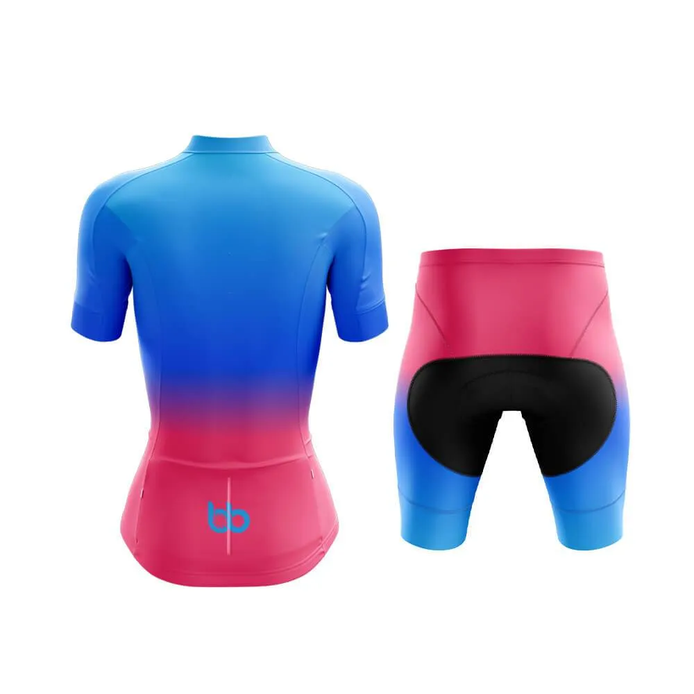 Blue-Pink Gradient Club Cycling Kit