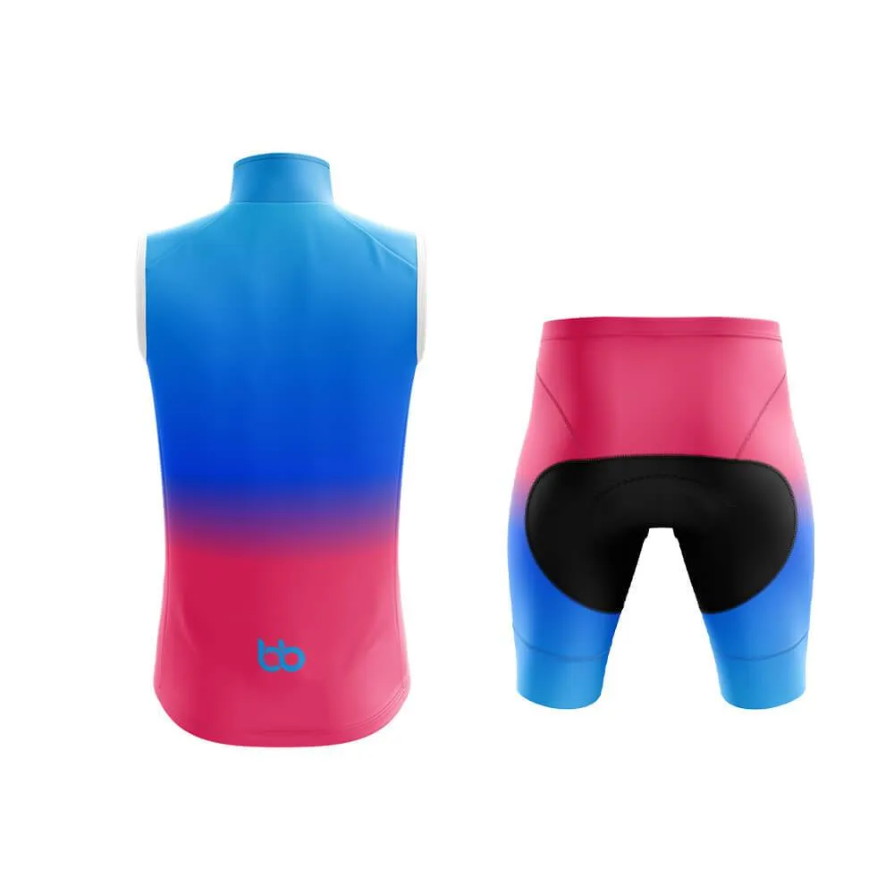 Blue-Pink Gradient Club Cycling Kit