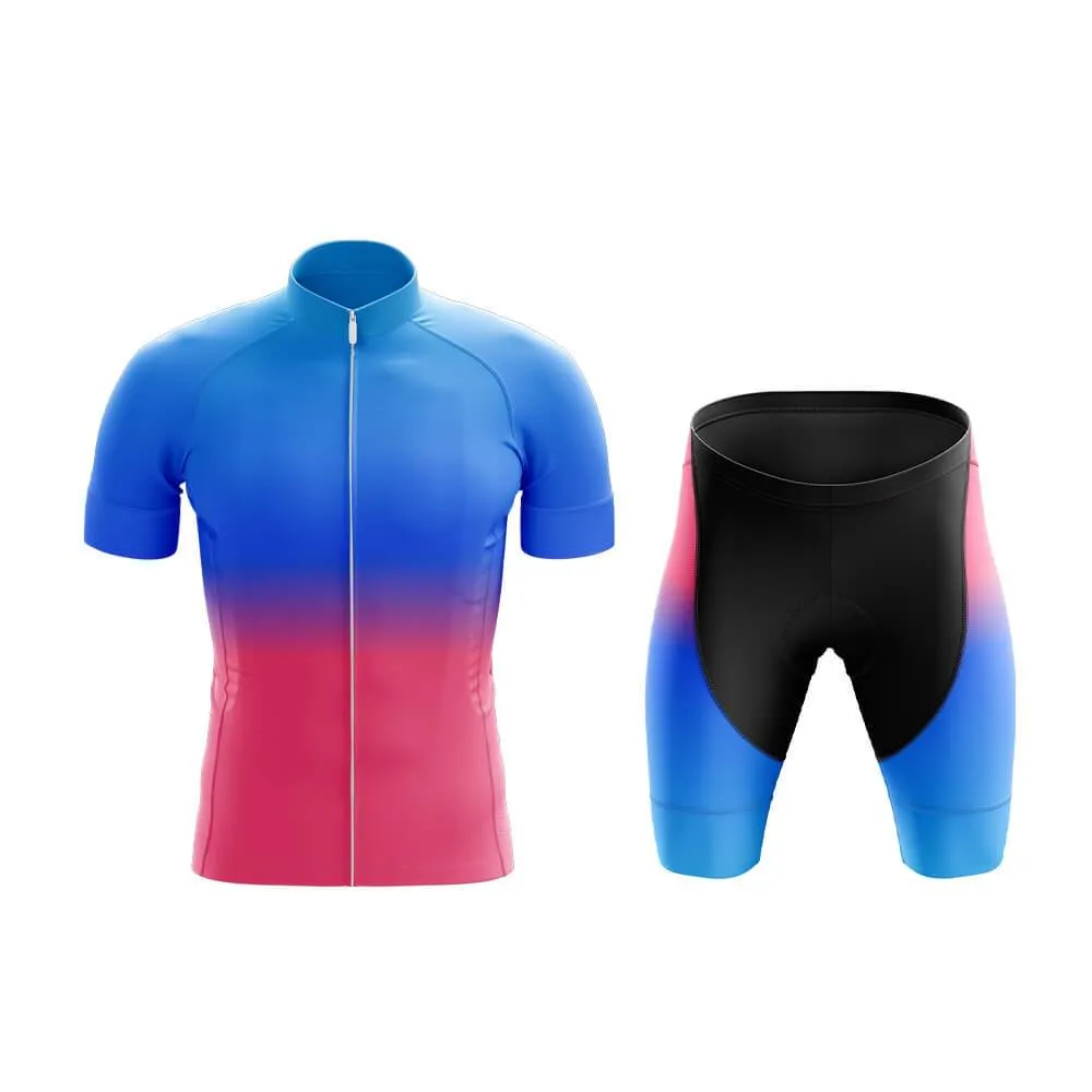 Blue-Pink Gradient Club Cycling Kit