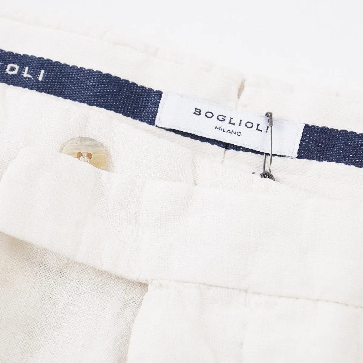 Boglioli Regular-Fit Linen Dress Pants