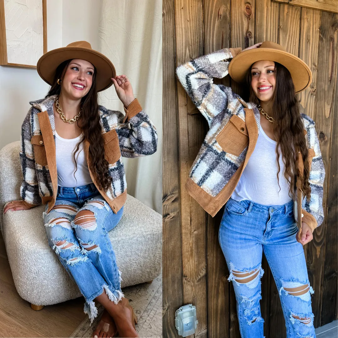 Breckenridge Plaid Shacket Pre-Order