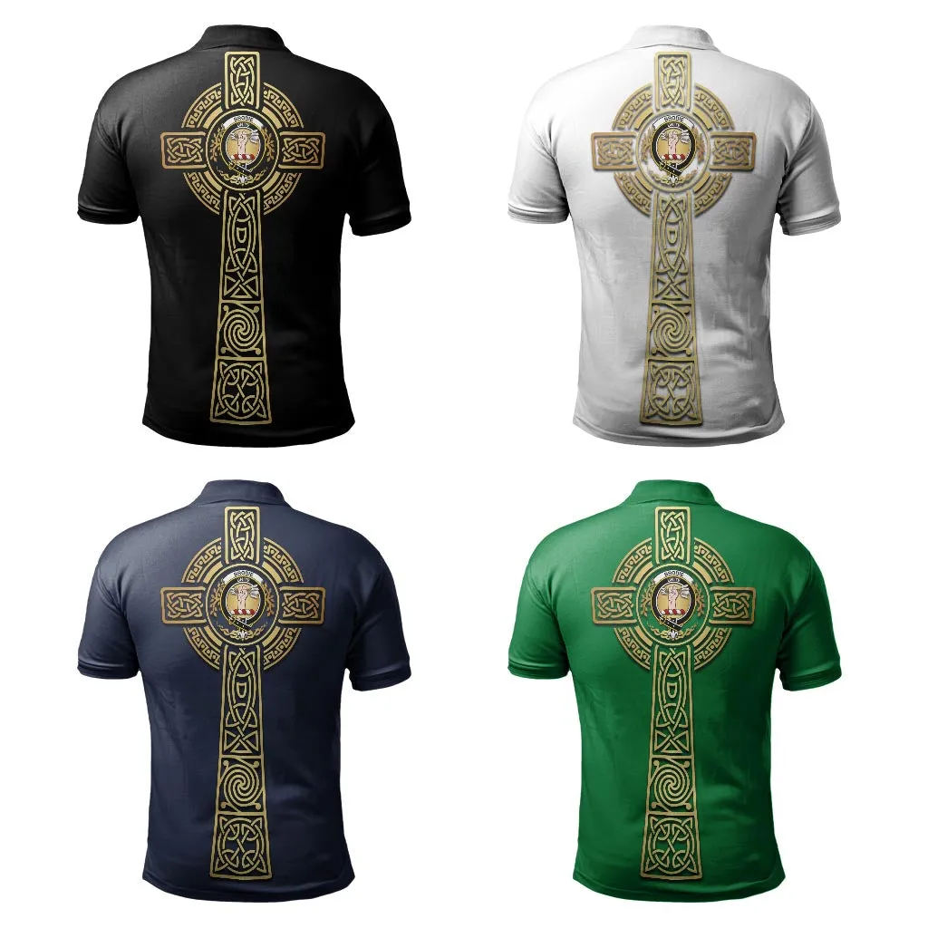 Brodie Clan Polo Shirt with Golden Celtic Tree Of Life