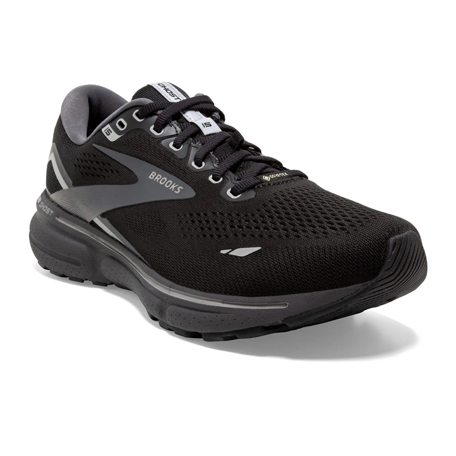 Brooks Ghost 15 GTX Running Shoe (Women) - Black/Blacken Pearl/Alloy