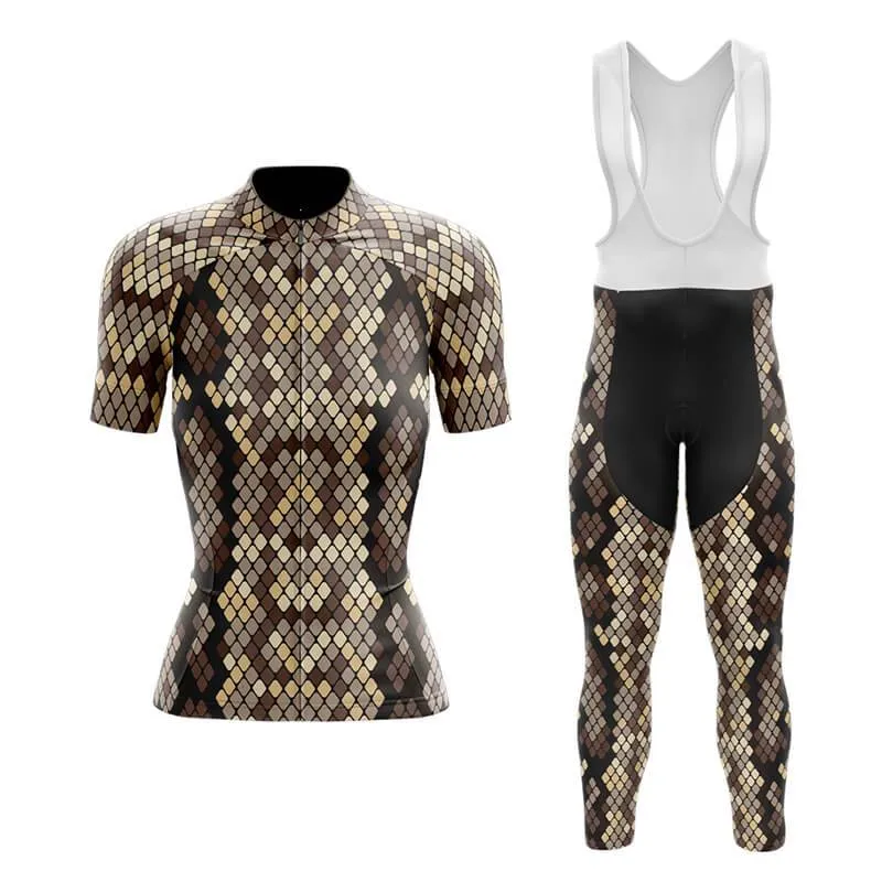 Brown Snake Skin Club Cycling Kit