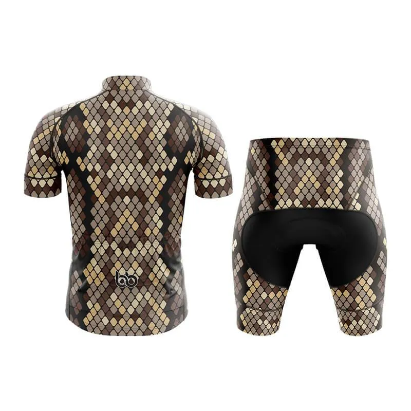 Brown Snake Skin Club Cycling Kit