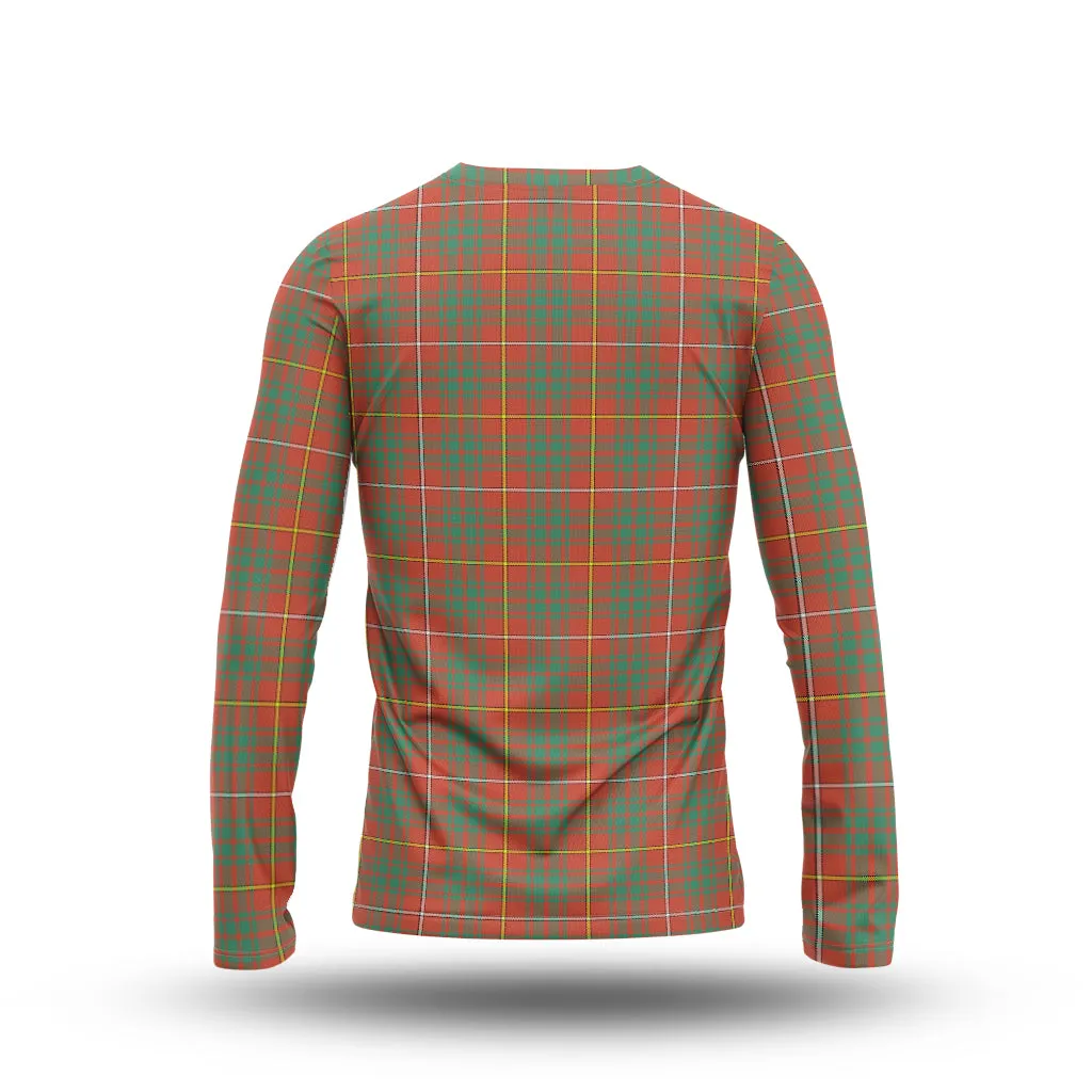 Bruce Ancient Tartan Long Sleeve T-Shirt with Family Crest