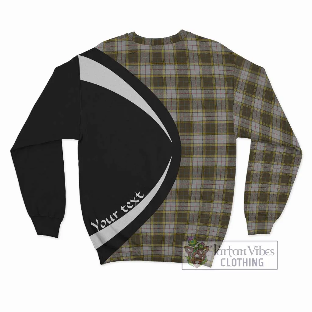 Buchanan Dress Tartan Sweatshirt with Family Crest Circle Style