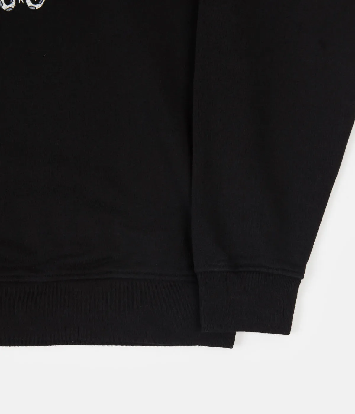 by Parra Snaked 1/4 Zip Sweatshirt - Black