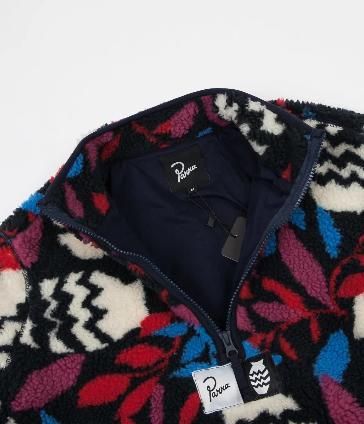 by Parra Still Life With Plant Sherpa Fleece Sweatshirt - Multi Colour