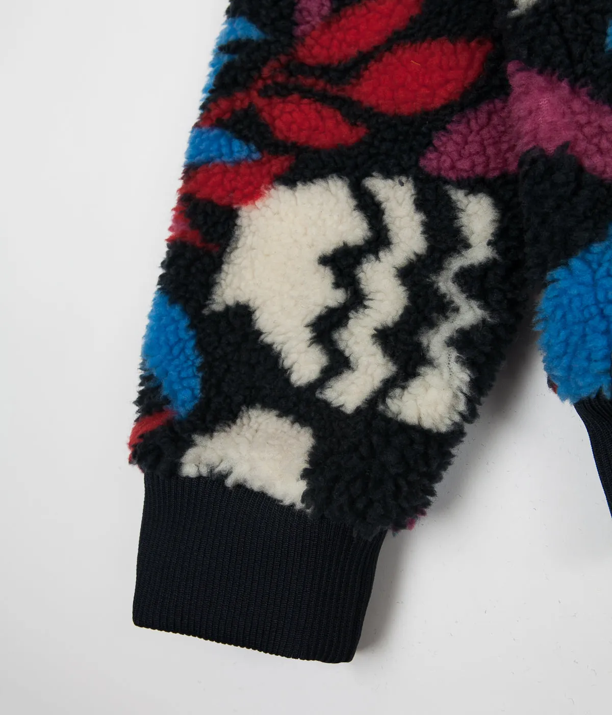 by Parra Still Life With Plant Sherpa Fleece Sweatshirt - Multi Colour