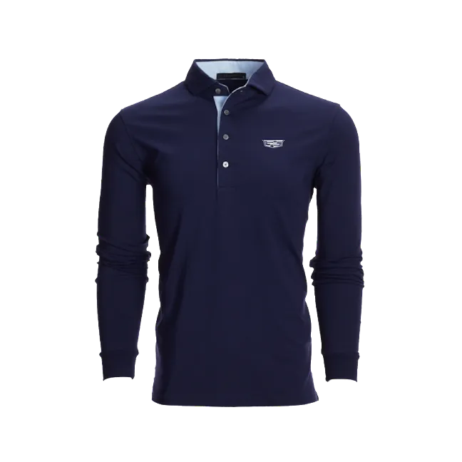 Cadillac Men's Long Sleeve Polo