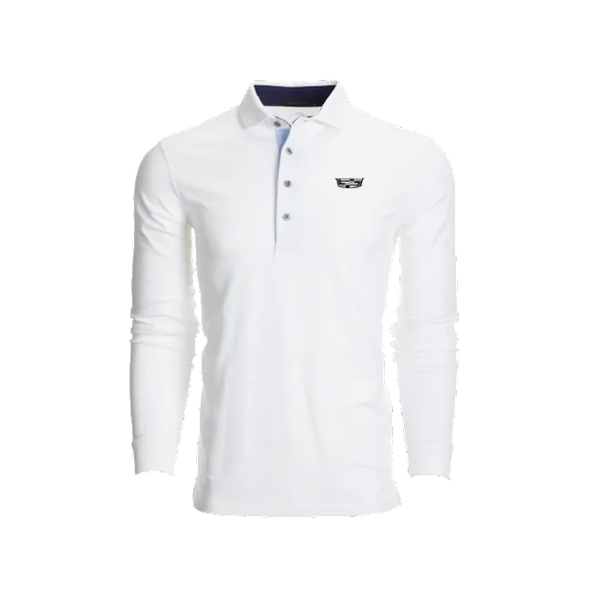 Cadillac Men's Long Sleeve Polo