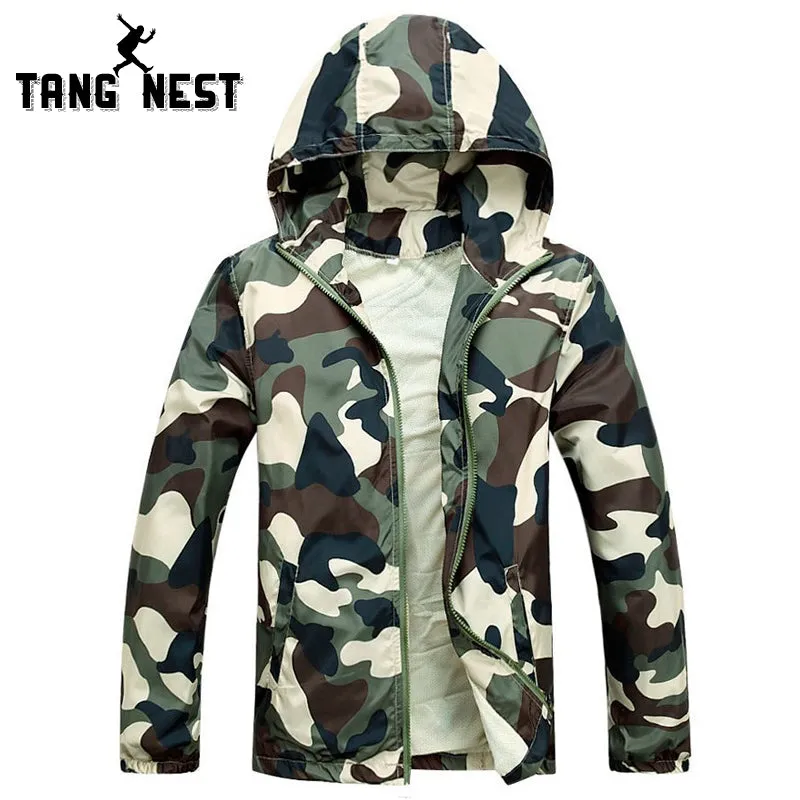 Camouflage Mens Hooded Windcheater Jacket