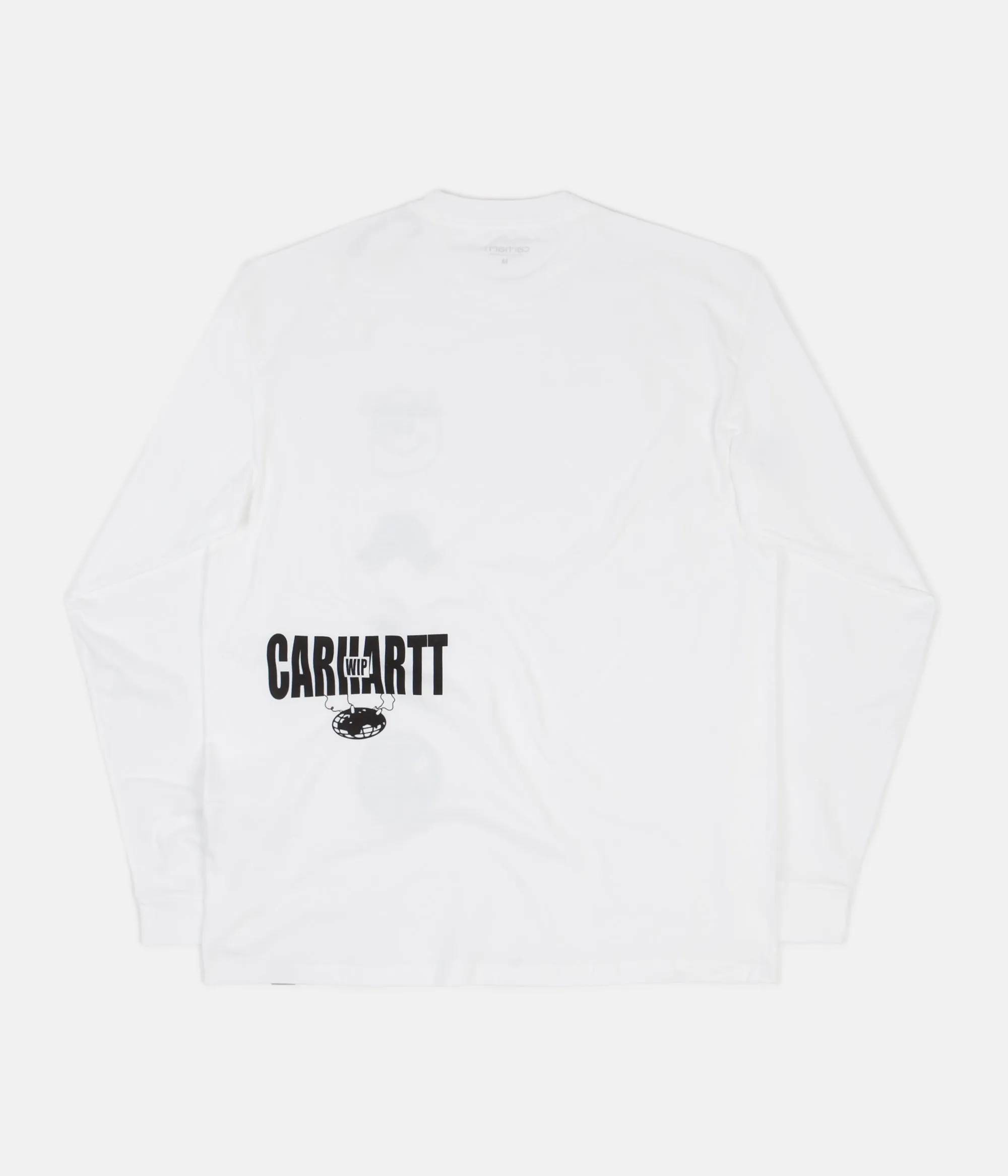 Carhartt Tab Long Sleeve T-Shirt - White / Black